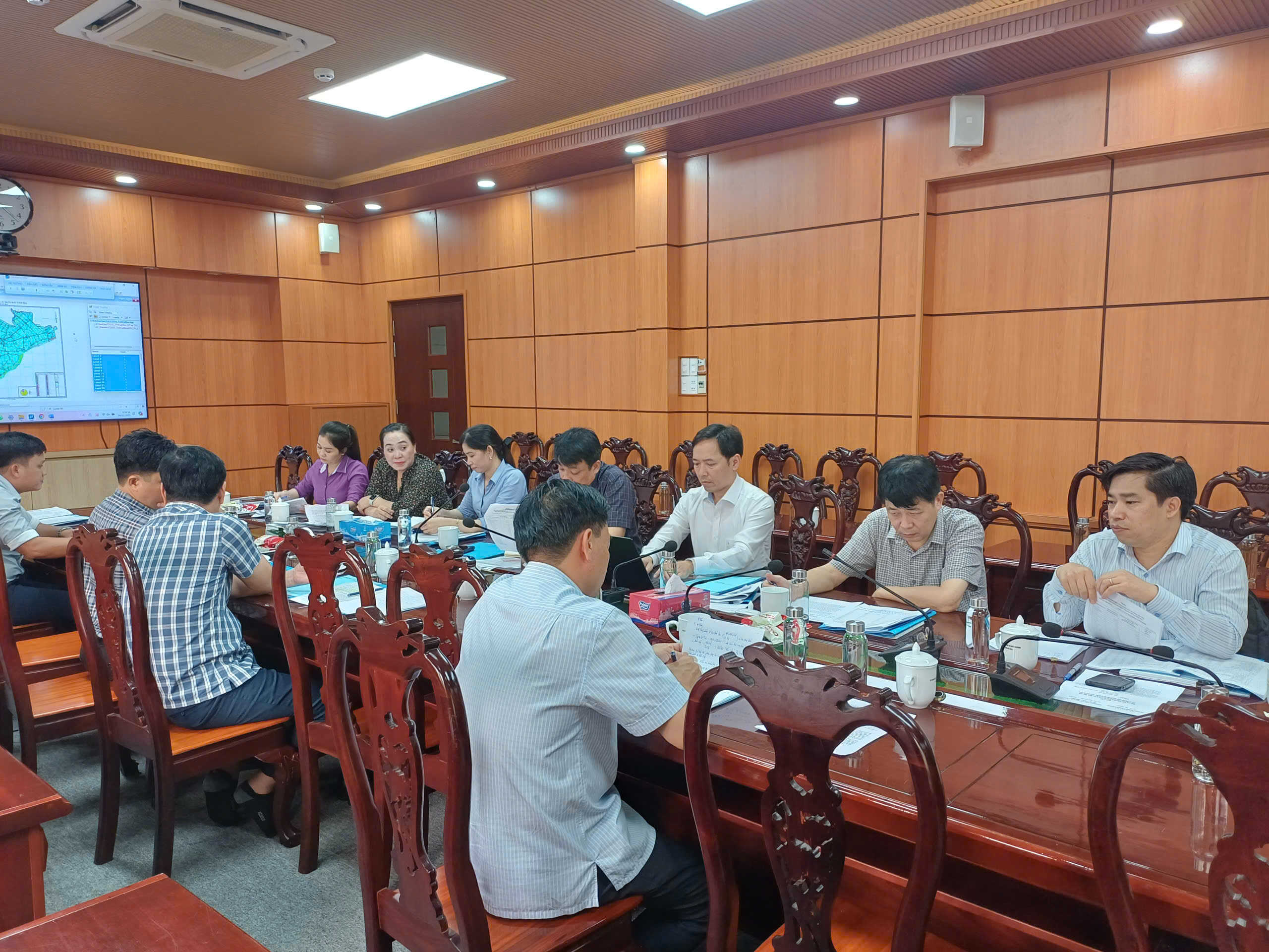 Đoàn Công tác của Cục Quản lý đất đai làm việc với tỉnh Cà Mau tiến độ kiểm kê đất đai năm 2024 và triển khai Kế hoạch 515/KH-BCA-BNN&MT